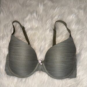VICTORIA’S SECRET Uplift Semi Demi Convertible Bra Sage Green Size 34D